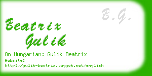 beatrix gulik business card